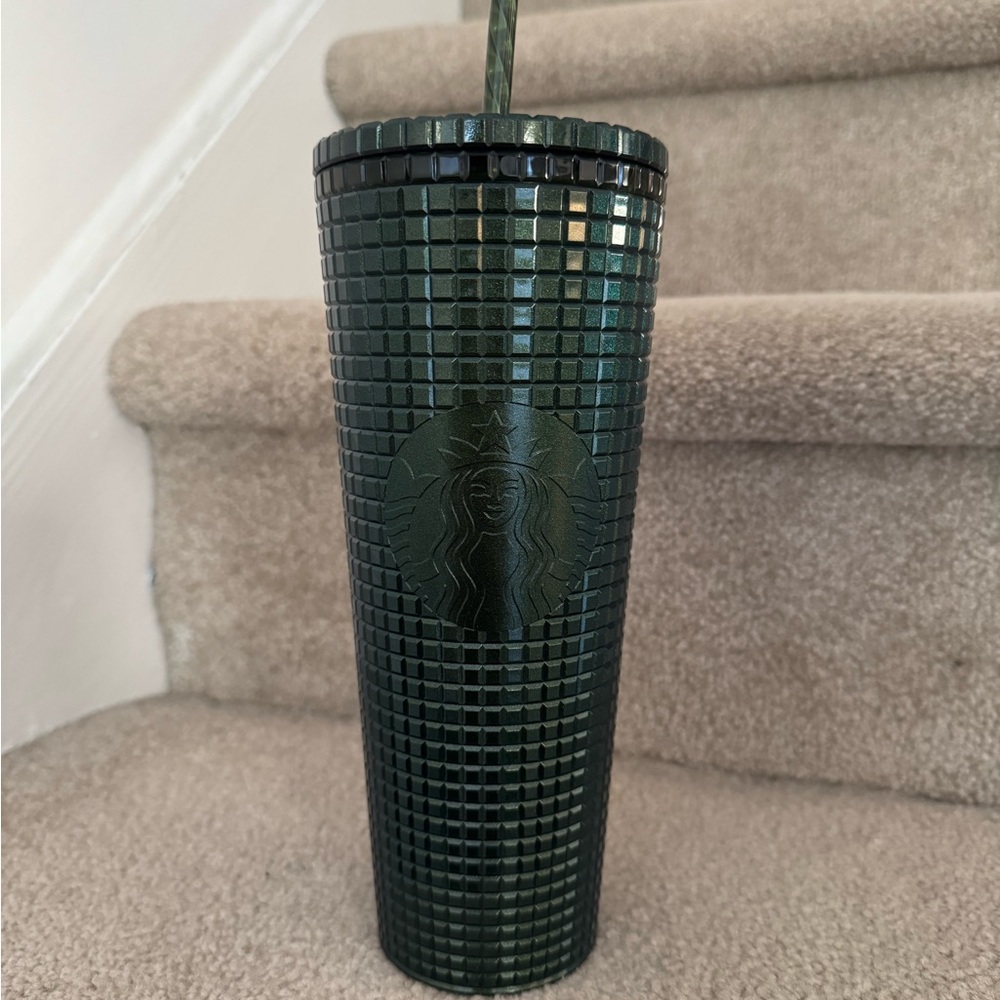 Starbucks Dark Green Textured Tumbler